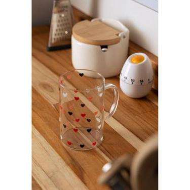 Imagem de Caneca de Vidro Borossilicato Resistente ao Calor Love 280ml - Wolff
