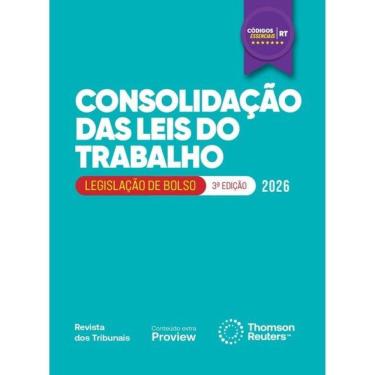 Imagem de Consolidação Das Leis Do Trabalho - Códigos Essenciais - Legislação De Bolso - 2026