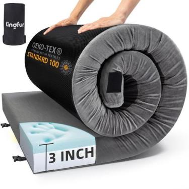 Imagem de Colchão de acampamento Kingfun Certipur-US Memory Foam com 7,62 cm de 