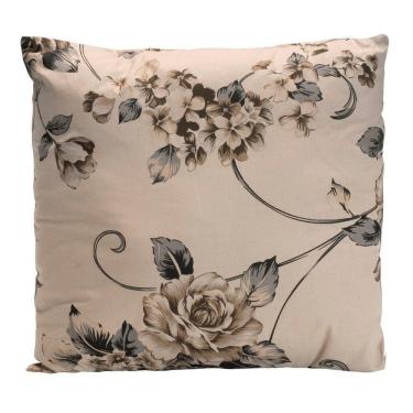 Imagem de Almofada Decorativa Com Refil 2 Peças 200 Fios 100% Algodão - Estampa Samara Caqui