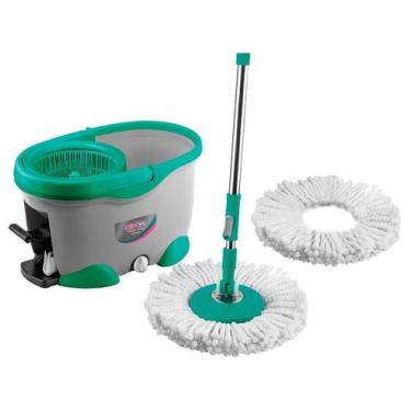 Imagem de Noviça Mop Turbo Esfregão Giratorio Twister Balde 17 Litros com Pedal 
