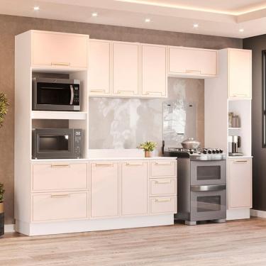 Imagem de Cozinha Modulada 5 Pecas com Tampo e Rodape Amara Politorno