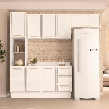 Imagem de Cozinha Modulada 4 Pecas com Tampo e Rodape Amara Politorno