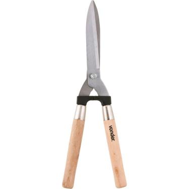 Imagem de Tesoura Para Cortar Grama 10" Tgv 1020 Aço Carbono Cabo Madeira Vonder Jardinagem