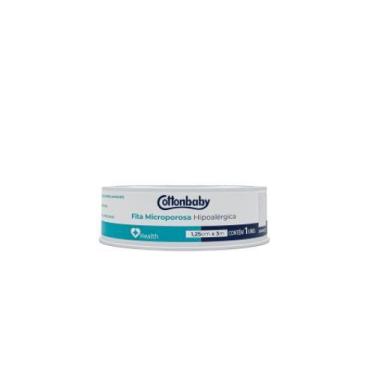 Imagem de Fita microporosa branca cottonbaby health 1,2cmx3m