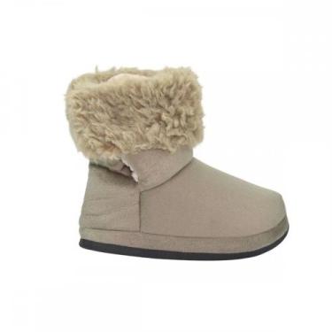 Imagem de Pantufa Ferpa 1356 Polar Forrada Lã Pelinho, Bege, 16
