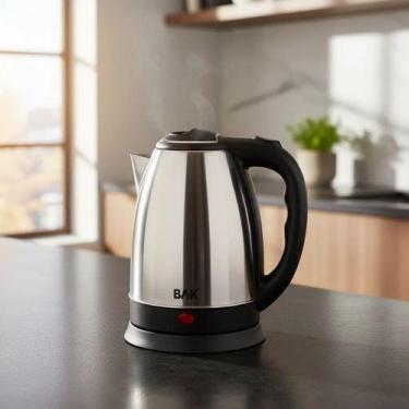 Imagem de Chaleira Elétrica Bak Inox 1,8l 110v 1100w Base Rotativa Preto - Lupo,