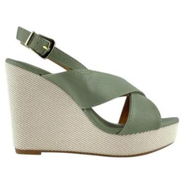 Imagem de Sandália Feminina Vizzano Anabela Salto Alto Tiras Cruzadas-Feminino