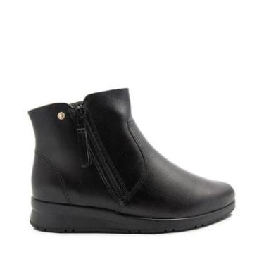 Imagem de Bota Comfort Flex Couro Cano Baixo-Feminino