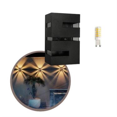 Imagem de Kit 5 Arandelas De Parede Externa e Interna 5 Lâmpadas LED 5w - Metais