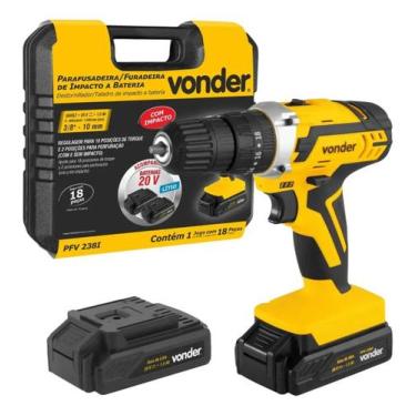 Imagem de Parafusadeira C/ Impacto 20v 2 Bat e Maleta PFV238I Vonder