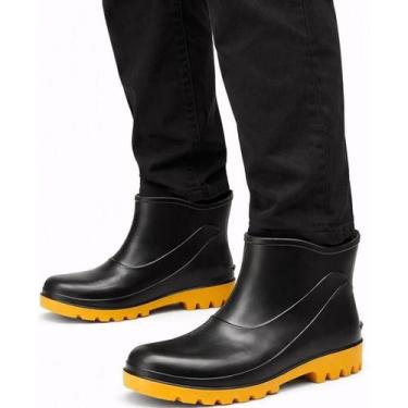 Imagem de Bota de PVC Cano Curto Acqua Flex C/ Forro S/ Biqueira Bracol CA 37456