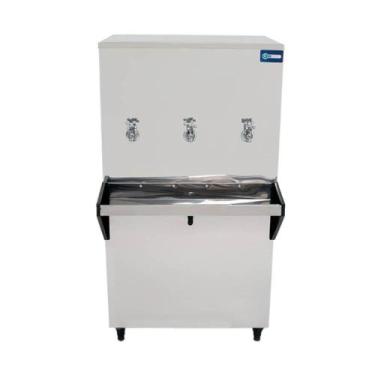 Imagem de Bebedouro Industrial de Coluna Knox 100 Litros 2 Torneiras Geladas e 1