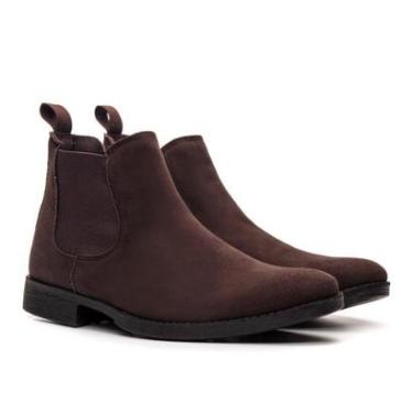 Imagem de Bota Chelsea Masculina Casual Confortável em Camurça Elegante-Masculino