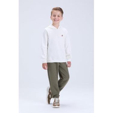 Imagem de Conjunto Infantil de Inverno Masculino Moletom com Detalhe Aplicado - 