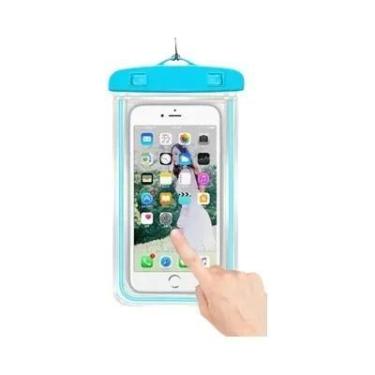 Imagem de Capa De Telefone Portátil À Prova d'Água, Bolsa Luminosa Subaquática C