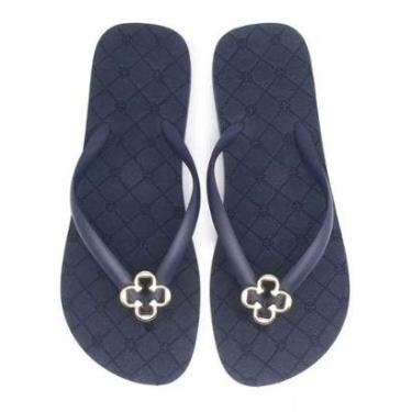 Imagem de Chinelo Feminino Adulto Dedo Capodarte Azul-Feminino