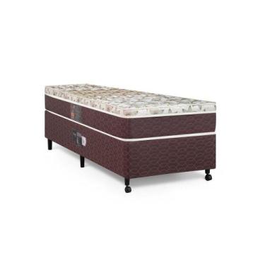 Imagem de Cama Box + Colchão Castor Solteiro Class One Face Híbrido 88x188x52cm 