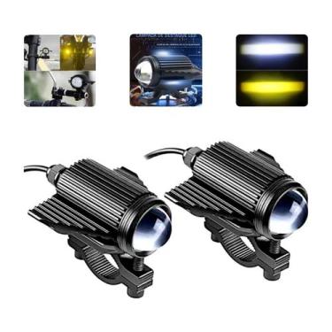 Imagem de Par Farol Milha Moto 180w Led Auxiliar Neblina Universal - CarLed
