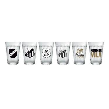 Imagem de Kit c/6 Copo Americano do Santos 190 ml - Allmix