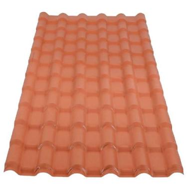 Imagem de Telha de PVC Plan Colonial P3010021 2,42m X 88cm 6 Ondas Terracota Afo
