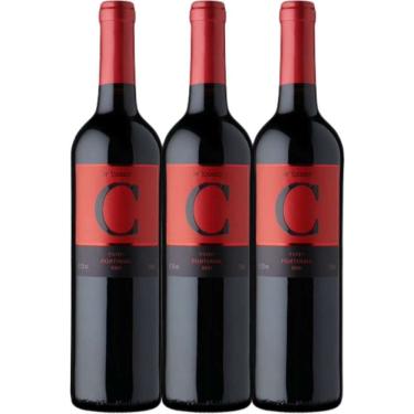Imagem de Kit 3 Garrafas Vinho Tinto Meio Seco Dão Portugal Cabriz Terras da Beira Touriga Nacional Tinta Roriz Rufete 750ML
