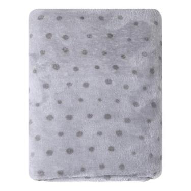 Imagem de Cobertor Manta Mantinha Frio Bebê Microfibra Poá 90cmx70cm - NoBrand, 