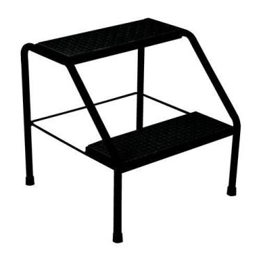 Imagem de Escada Metálica 02 Degraus - Salus, Preto