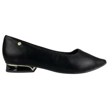 Imagem de Sapato Social Piccadilly Feminino Maxi Ortopédico Bico Fino Preto Cor: