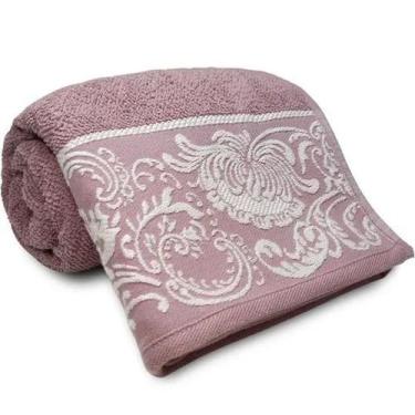 Imagem de Toalha de Banho Jacquard Louise CORTTEX medindo 1,40m x 0,70cm, UVA