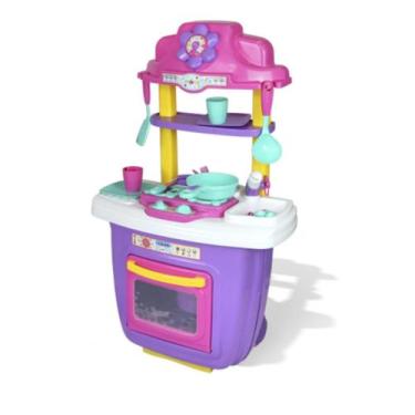 Imagem de Cozinha Infantil Portátil Rosa - Maral