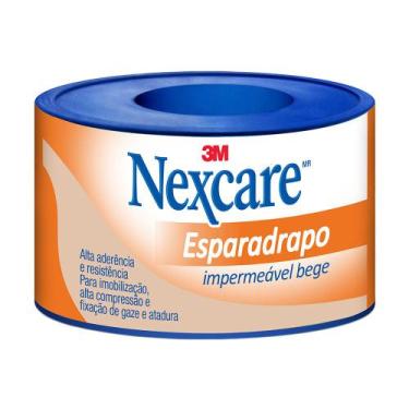 Imagem de Esparadrapo Impermeável Nexcare Bege 25mm x 0,9m com 1 Unidade