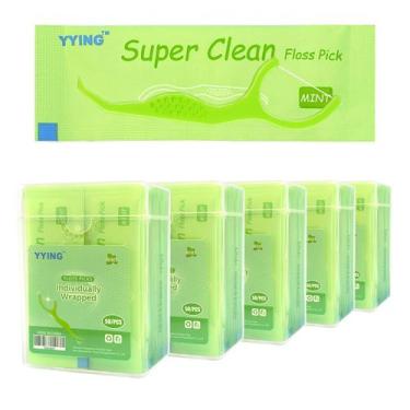 Imagem de Fio Dental YYING 250 Palitos de Menta com Estojo