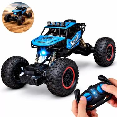 Imagem de Carrinho de Controle Remoto Monster Crawler 2024 Velocidade 20 km-h Alcance 10 m Bateria Recarregável