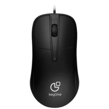 Imagem de Mouse Keytime Office Essential 3 Botões 1200dpi C/cabo Preto