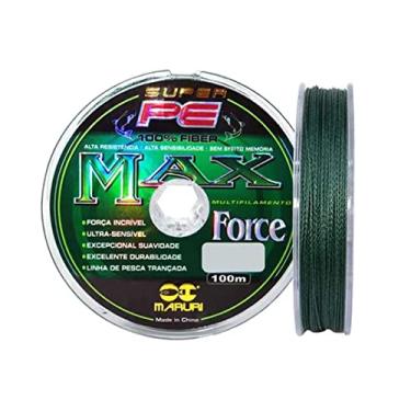 Imagem de Linha de Pesca Multifilamento Maruri Super PE Max Force 4X Verde 100m cor:verde;espessura:0.52mm