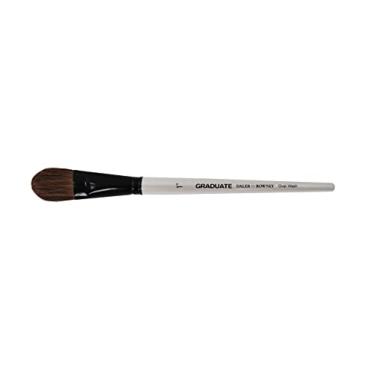 Imagem de Pincel Daler Rowney Graduate Oval Wash Lingua de Gato 1" Cerda Mista Pelo de Ponei e Fibra Sintética Cabo Curto