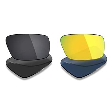 Imagem de 2 pares de lentes polarizadas de substituição da Mryok para óculos de sol Oakley Twitch – Opções