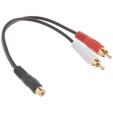Imagem de C2G - Cabo divisor RCA para dois RCA, 15 cm, 26 AWG, Preto, 1 Unidade