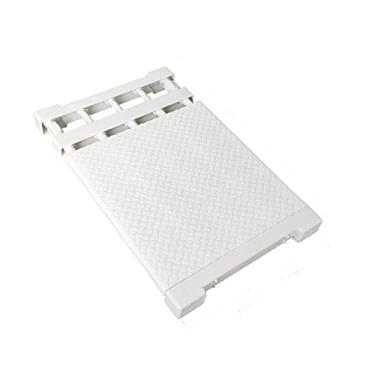 Imagem de Organizador de armário expansível com haste de tensão, suporte ajustável para roupas, economia de espaço, separador em camadas, 38 cm a 55 cm, branco