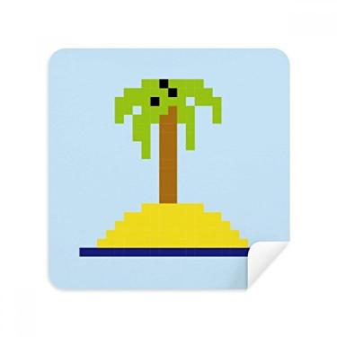 Imagem de Summer Sail Coconut Tree Pixel óculos de limpeza de tela tecido de camurça pacote com 2