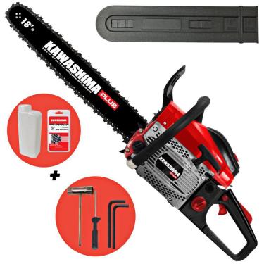 Imagem de Motosserra Kawashima KCS500P À Combustão 49,3cc 2 Tempos Com Lubrificação Automática da Corrente + Sabre de 18 Polegadas Para Trabalho Pesado