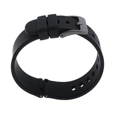Imagem de Kokiya Pulseira de silicone de substituição para pulseira de borracha adequada para relógio P8 novo - preto, conforme descrito