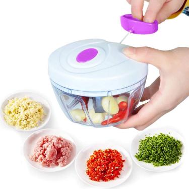 Imagem de Processador E Triturador de Alho e Alimentos Manual 3 Lâminas