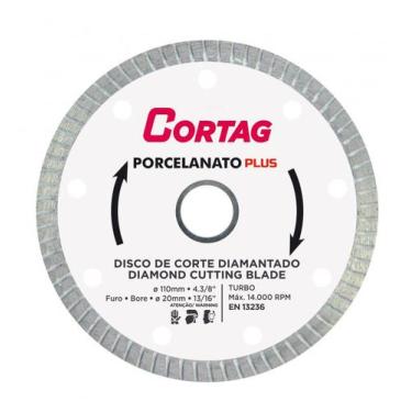 Imagem de Disco Diamantado Para Porcelanato Plus 110mm - Cortag