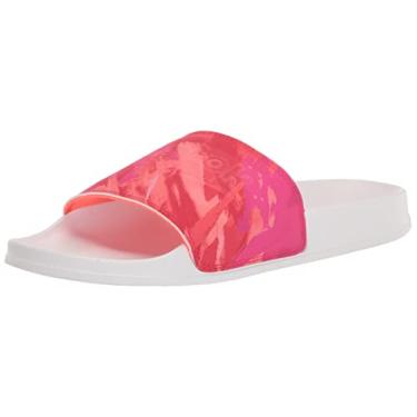 Imagem de Reebok Tênis Classic Slide, Cinza frio/laranja flare/vermelho vetor, 10.5 Women/9 Men