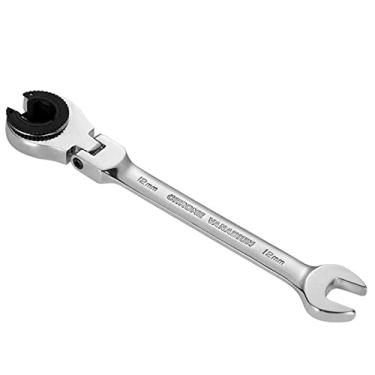 Imagem de SEIWEI Chave de porca flare, extremidade aberta, cromada, vanádio, aço faça você mesmo, ferramenta manual para carro, garagem, casa, prata