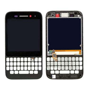 Imagem de Reparo e peças sobressalentes tela LCD e digitalizador conjunto completo com moldura para BlackBerry Q5 (preto) (Color : White)