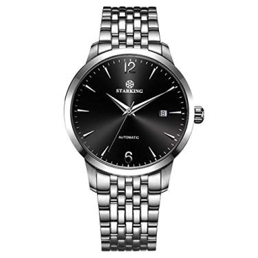 Imagem de Relógio de pulso masculino AM0194 AM0194 da marca de luxo, automático, de aço inoxidável, casual, moderno, impermeável, masculino..., Preto