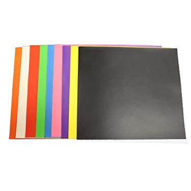 Imagem de Kit de reparo de vinil Deluxe Pro para infláveis com 9 adesivos de 20 x 20 cm (vermelho, laranja, amarelo, azul, verde, índigo, violeta, branco, preto)